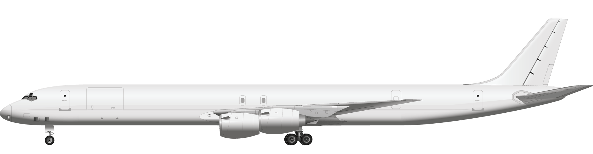 08 MCDONNELL DOUGLAS DC-8 73F 15 INCH ISOLATED-1-1