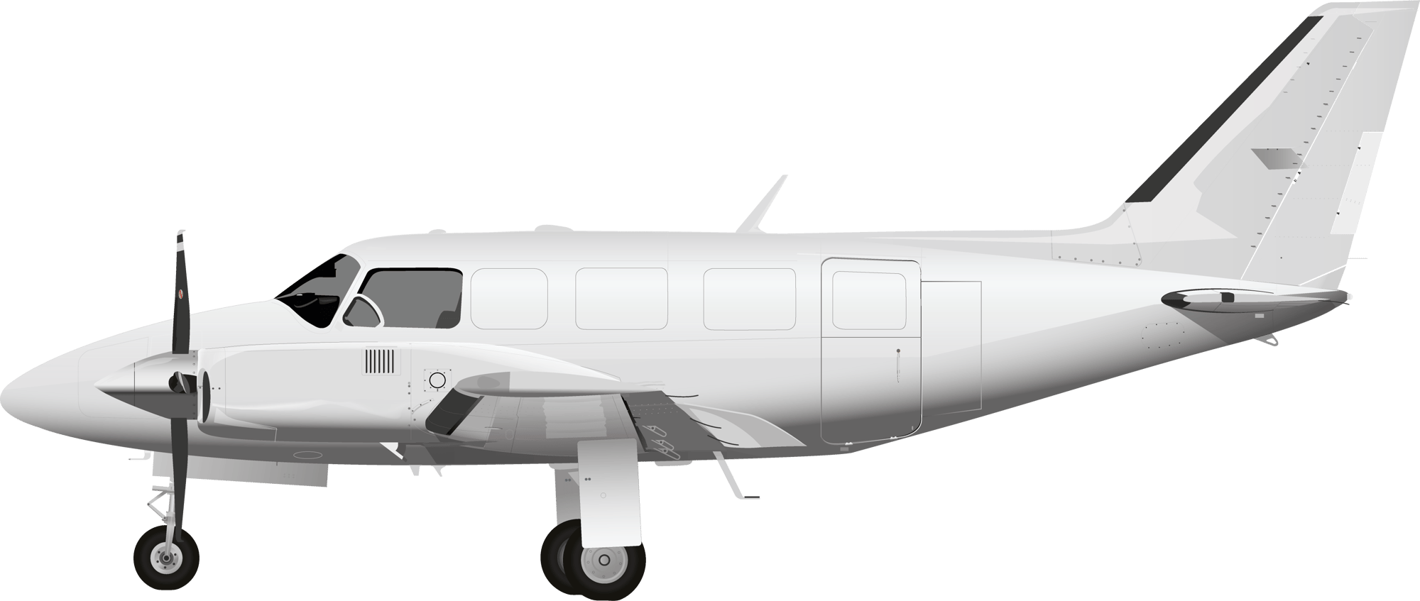 22 PIPER PA-31 15 INCH ISOLATED-1-1