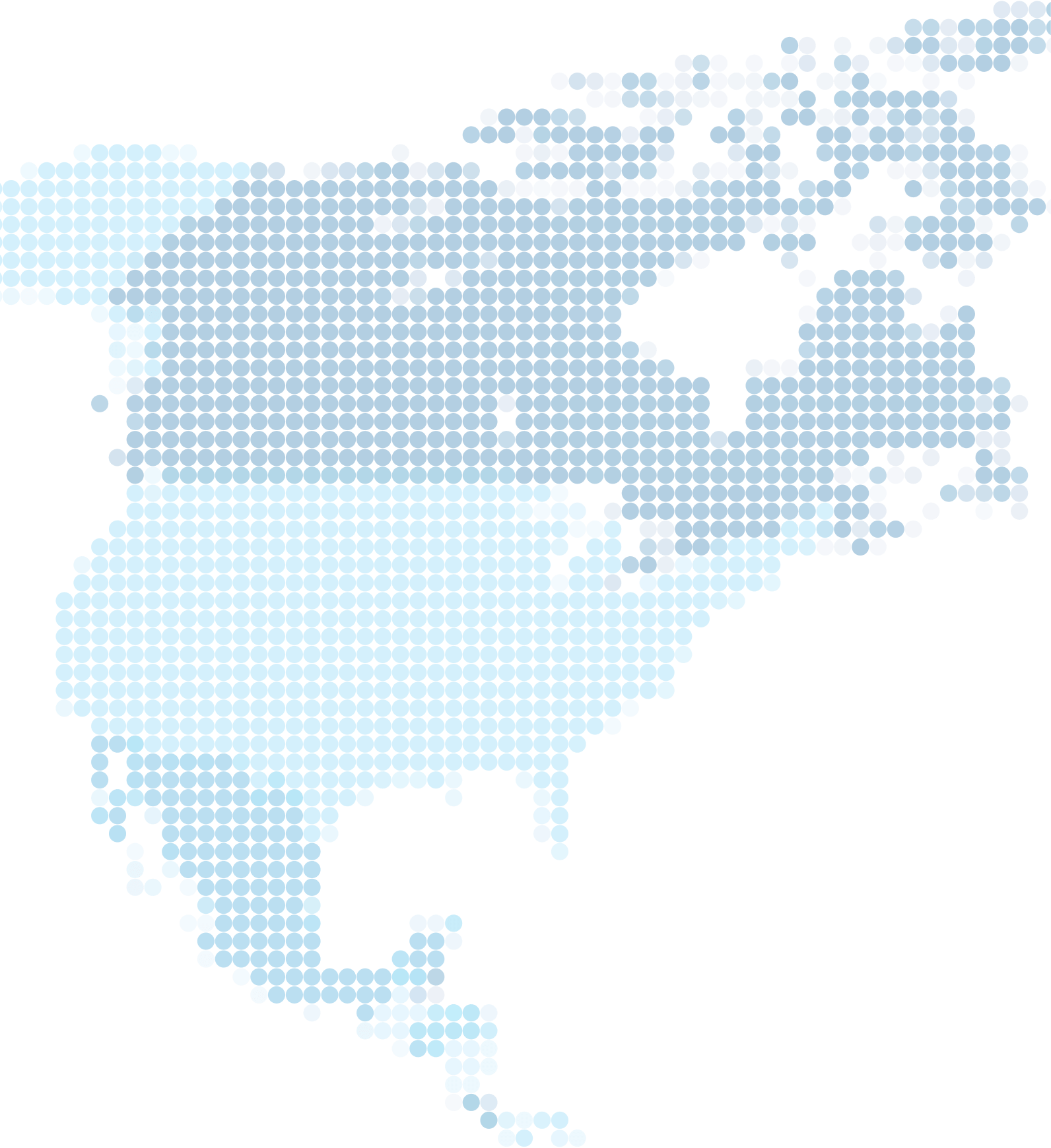 pixellated map of north america
