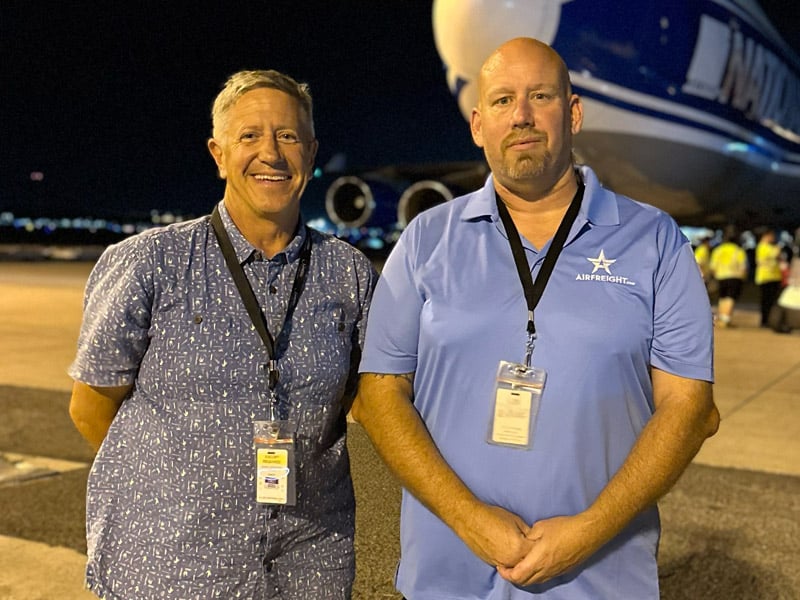 AirFreight.com Agents on runway with plane